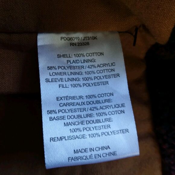 Pendleton Hooded Timber Cruiser Jacket Whiskey Brown Canvas Outdoor Mens XXL - Picture 9 of 16